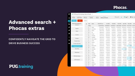 Advanced search + Phocas extras