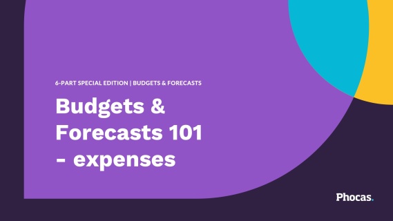 Budgets & Forecasts 101 \u2013 expenses