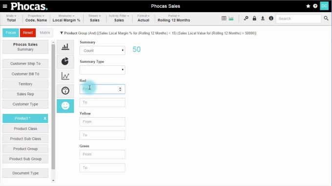 Create a 'Low Margin' alert